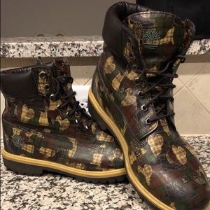 Timberland Boots Camo pattern size 11